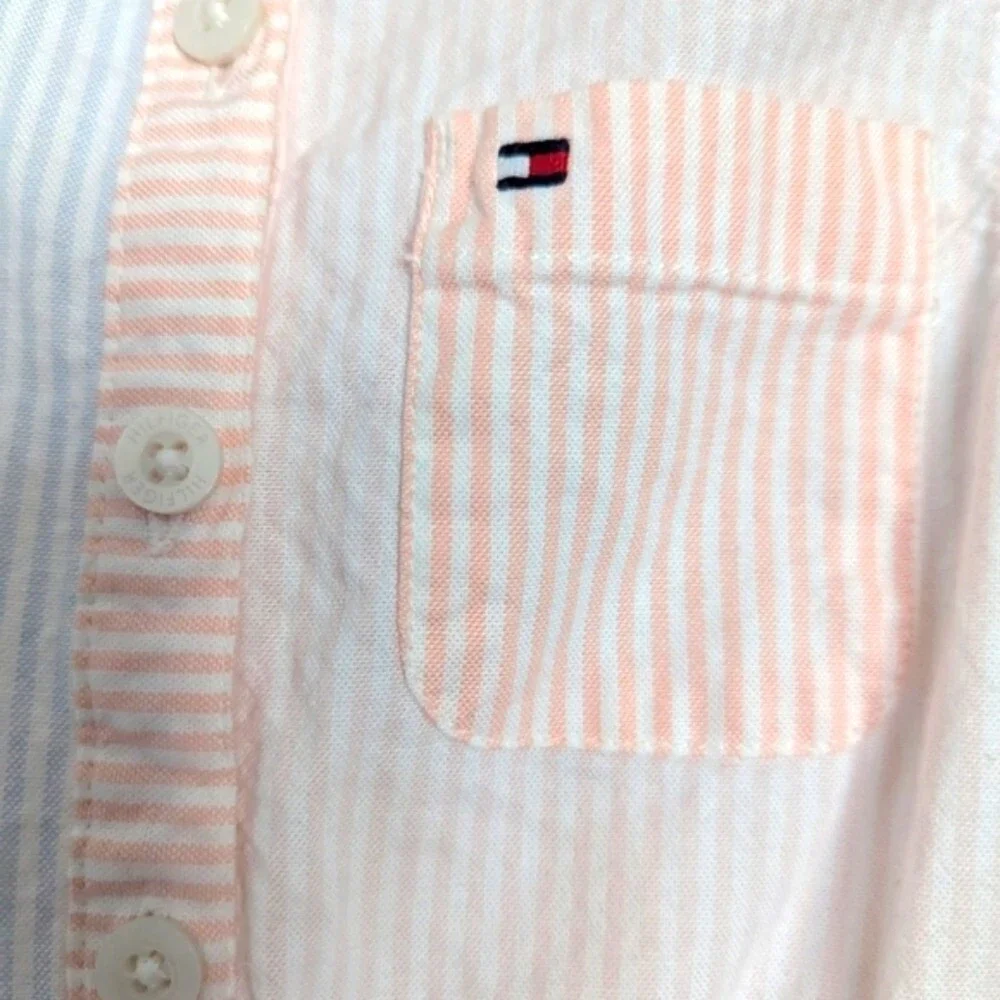 Tommy Hilfiger Lightweight Button-Down Sleeveles Shirt Dress